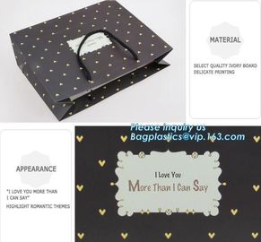 Elegant luxury printed glossy lamination flower paper bag with handle,Brown/ White Kraft Paper Bag, bagplastics, package