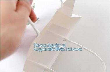 Wholesale Cheap Custom High Quality Fashion Luxury Eco-friendly Rope Handles Wedding Candle Packaging Paper Bags With Lo