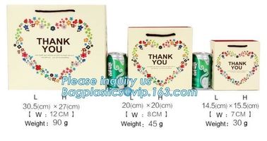 Custom Bouquet DIY White Luxury Paper Flower Waterproof Carrier Bag With PP Handles,embossed Logo full color Print made