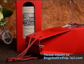 Eco-friendly cmyk gold color custom printing paper wine gift bag,promotional Paper Wine Bag/Gift Wine Bag for Wine custo