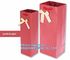 christmas door kraft paper wine bottle gift bag,Custom printed luxury recyclable gift paper wine bag, bagplastics, bagea