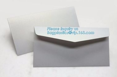 Matt colorful card paper envelope A4 A5 B5 C5 C6 A3 size with custom logo printing color foil rose gold stamping silver