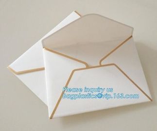 100% Recyclable Biodegradable Brown Kraft Paper Seed Envelopes foil logo printing invitation envelope white cardboard pa