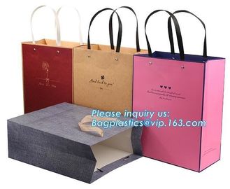 Fancy Customized 2 Colors Printed Luxury Paper Shopping Bag With Twisted Paper Handle,Shopping Bag with Logo Cheap Price