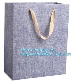 Fancy Customized 2 Colors Printed Luxury Paper Shopping Bag With Twisted Paper Handle,Shopping Bag with Logo Cheap Price