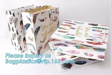 China Supplier Wholesale Custom Card Paper Candy /Pastry /Cookie Paper Bag Carrier Bag Gift Bag with Handle bagease pack