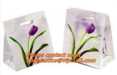 Soft loop handle 100% biodegradable plastic bags plastic bag biodegradable, COMPOSTABLE