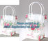 clear PP carry bag, PP Supermarket clear pvc Shopping plastic Bag, Fashion clear plastic shopping bags with handles