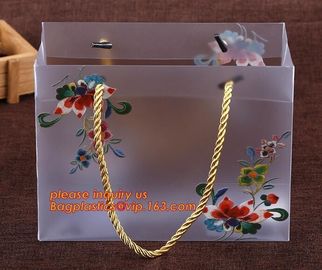 China Manufacture eco friendly customize Printing PP plastic flower carry bags with hanging for potted plant bags bageas