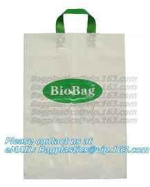 Promotion soft loop handle plastic bag produced by shanghai manufacturer,Foldable 100% Original PE Soft Loop Handle Plas