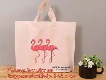 Stylish, concise plastik shopping shopping bags with logos and soft loop handle plastic bag,Stamp Printed Ameritote Plas