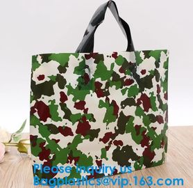 100% Eco-Friendly Biodegradable Custom Design Hdpe/Ldpe Shopping Carrying Flexi Soft Loop Plastic Handle Bag