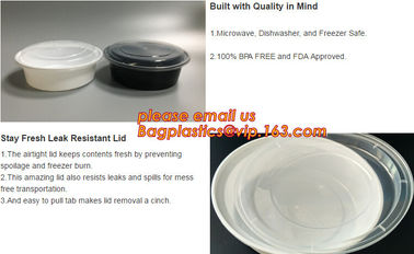 white disposable plastic salad bowl,PLA 16oz 500ml plastic - disposable salad bowl with lid,PP disposable clear plastic