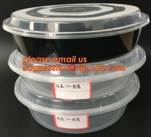 Reusable Take Away Plastic Salad Bowl With Fork And Dressing box and Source Container,Disposable take away plastic salad