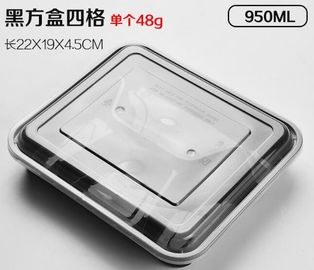 28oz Rectangular single-use Salad box manufacturer,Eco-friendly OPS Transparent Plastic Salad Container Wedding Disposab