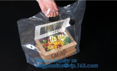 fast food bags, Clear Resealable Resealable Bakery Cookie Candy Poly Cellophane Cello Bags,Customized food grade poly pl