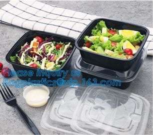 3 compartment durable plastic food meal prep bento box,modern style food grade plastic fresh box/bento box/lunch box pac