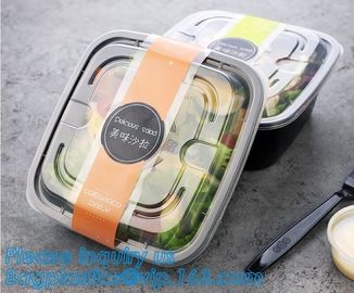 3 compartment durable plastic food meal prep bento box,modern style food grade plastic fresh box/bento box/lunch box pac