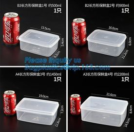 Factory direct sale pp plastic food storage canister set food preservative box,Plastic home usage fresh food storage box