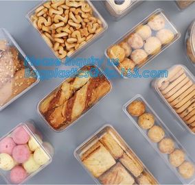 Food Grade Custom Clear Hard Cylinder Small PET Plastic Packaging Boxes biodegradable plastic food box bagplastics bagea