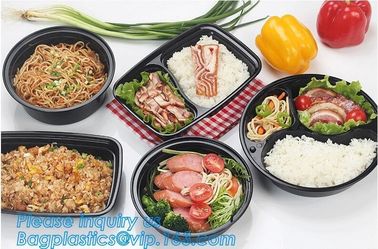 Multipurpose Plastic Rigid Disposable PET Food Tray, Clear and Solid PET Container,disposable black PP food plastic cont