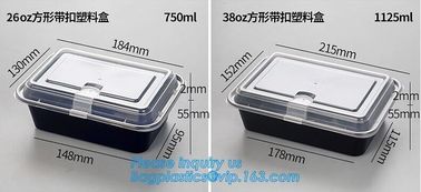 500ML 1300ML Rectangular Camping Bowl Stackable Plastic Box Fresh Box Colorful Microwavable Food Storage Container Set