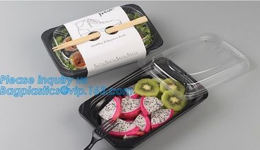 Plastic food container lunch box 2 compartment, bento lunch box container,Airtight Microwave Safe crisper box fast food