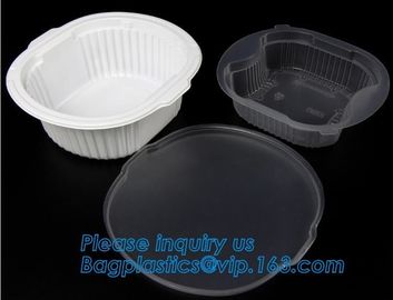 Healthy Plastic Food Storage Box from Freezer to Microwave,lunch box 2 compartment hot microwave food container bagease