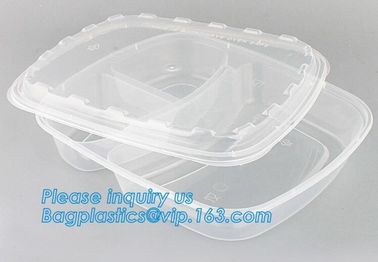 White Round Plastic PP Food container bento box heated disposable microwave lunch box,food bento storoage box bagease pa