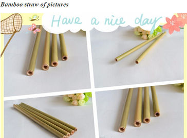 Eco Friendly Factory Directly Sales Customized Logo Bamboo Straw With Brush 100 % Natural Bamboo Straw bagease bagpac