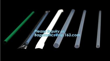 Individual Packed 100% Biodegradable Non Plastic Drinking Straw PLA Straw,5mm flexible Biodegradable PLA Drinking Straws