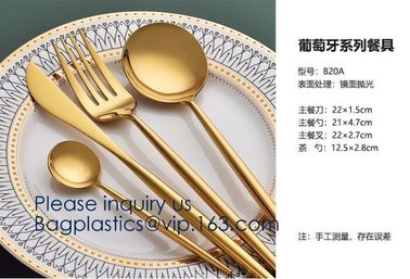 Cutlery Purple Flatware Tianjin Stainless Steel Cutlery,Elegant Design Stainless Steel Flatware Copper Coating Rose Gold