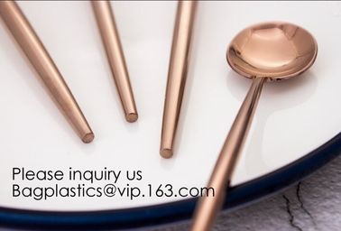 Cutlery Purple Flatware Tianjin Stainless Steel Cutlery,Elegant Design Stainless Steel Flatware Copper Coating Rose Gold