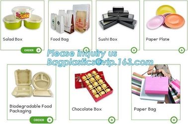 Kraft, Custom Printed Food Grade Paper Bags For Bread With Window,food grade kraft paper bread bag,bread package bag