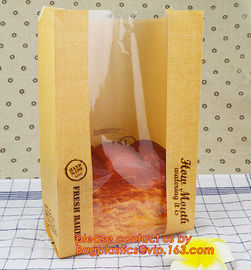 eco printed cheap recycled brown kraft bread packaging paper bags manufacturer in china,Bread paper Bag. Bread package b