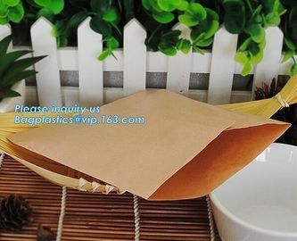 toast bread bag candy dessert biscuit bag food grade kraft paper bag,food grade brown kraft bread paper bag, COMPANY PAC