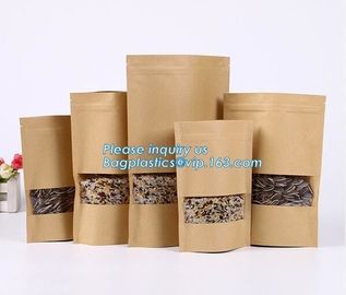 Food Packaging Kraft Bread Packing Paper Bag With pressure sensitive adhesive,disposable waterproof food packaging paper