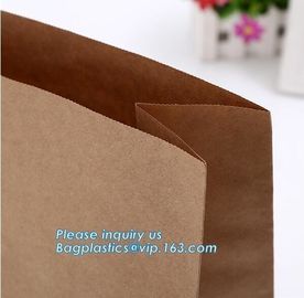 nature brown Kraft bread packaging paper bags,Brand paper bag machine making paper bag paper bread bag, BAGPLASTICS, LTD