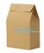 baguette brown kraft paper bag with clear window french bread paper bags,Printed Logo Flat Bottom Box Shape Plastic Kraf