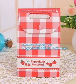 Printed Customised Craft Kraft Wedding Waterproof Cakes Shopping Bread Food Paper Gift Bag,OEM Factory food grade white