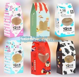 food plastic pouch bag, kraft paper bag for food packaging,Custom Promotional Bread Packaging Kraft Paper Bag, bagease