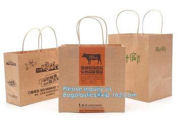 Chinese Supplier Hot Sell Brown Kraft Lunch Bread Packaging Customized Paper Bag For Promotion,New Design Kraft Paper Br