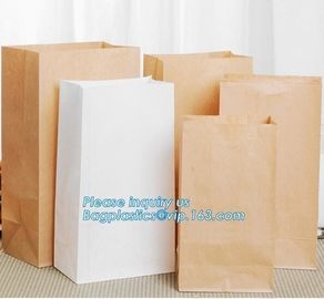 Cheap customized cute bread coffee kraft paper bag craft paper bags for gift,Food grade christmas bread bag,hot sale pap