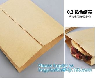 Logo Printed Greaseproof Fast Food Paper Wraps / Paper Bags,Fast food wrap foil proof paper bags, bakery paper bags, bre