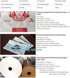 Food paper wraps, food paper bags,pe coated paper rolls, sandwich paper,hot dog paper,french fired paper,lunch wrap,deli