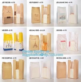 FDA food grade custom printed clear plastic bread bags,Food Grade Side Gusset Brown Paper Bread Bag,Custom Printed Bread