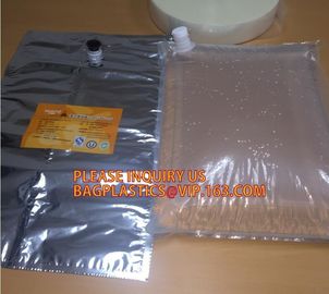 Laminated aluminum bib wine bag in a box 20l liquid packaging wholesale,bag in box factory plastic tap bag in box BAGEAS