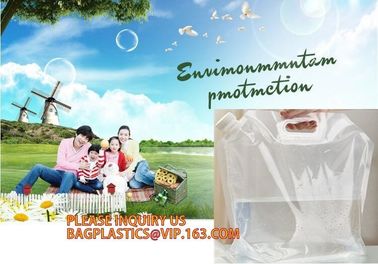 Squeeze refillable plastic packaging spout bag for Chemical industry bag,Chemical Pesticide Plastic Foldable Spray Bottl