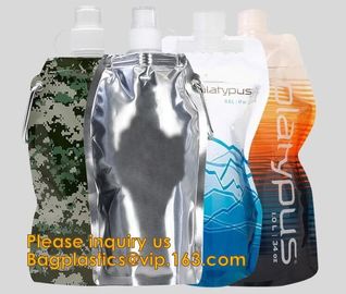 spout Bag good for packaging liquids 16.9oz 5.3 x 8.9 inch,Liquor Pouch Drinking Flasks, Reusable Liquid Spout Bag, BPA