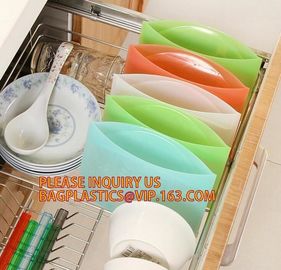 Reusable Silicone Food Storage Bag Washable Silicone Fresh Bag for Fruits Vegetables Meat Preservation bagease bagplasti